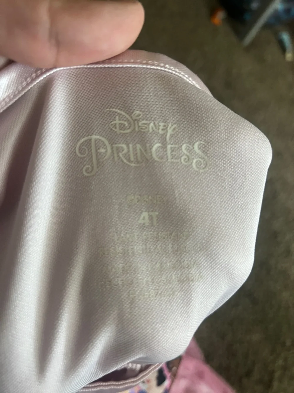 Disney Light Pink Princess Dress with Heart Motifs - Picture 2 of 2